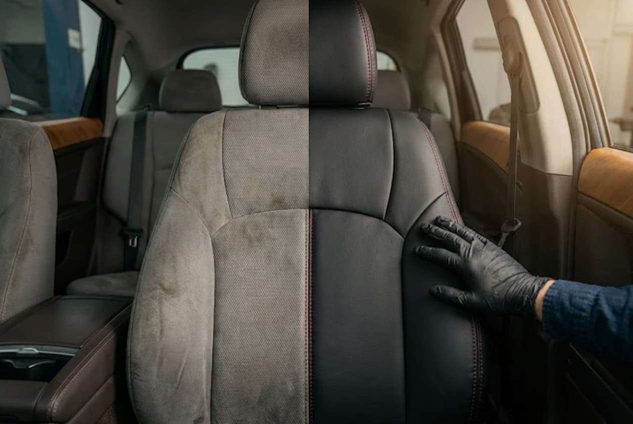 Установка авточехлов